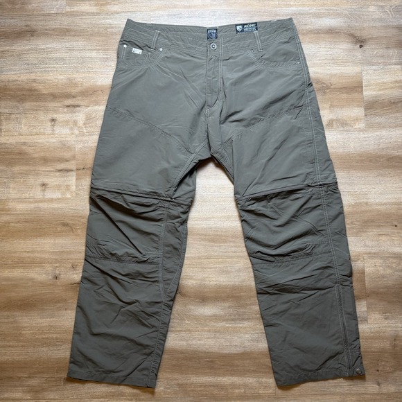 Kuhl Pants Men 40x30 Green Liberator Convertible Stealth Cargo Utility Outdoor - Picture 2 of 11